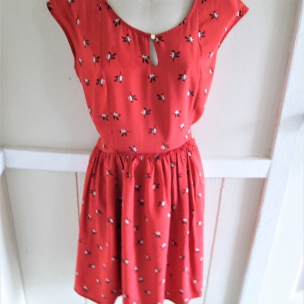 Land’s End Canvas Silk Printed Sheath Dress